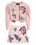 Set con Bordado Floral en Relieve