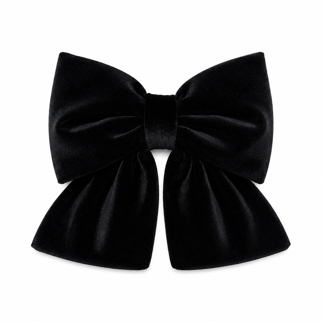 Lazo de terciopelo negro