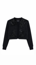 Chaqueta de Punto Bordada