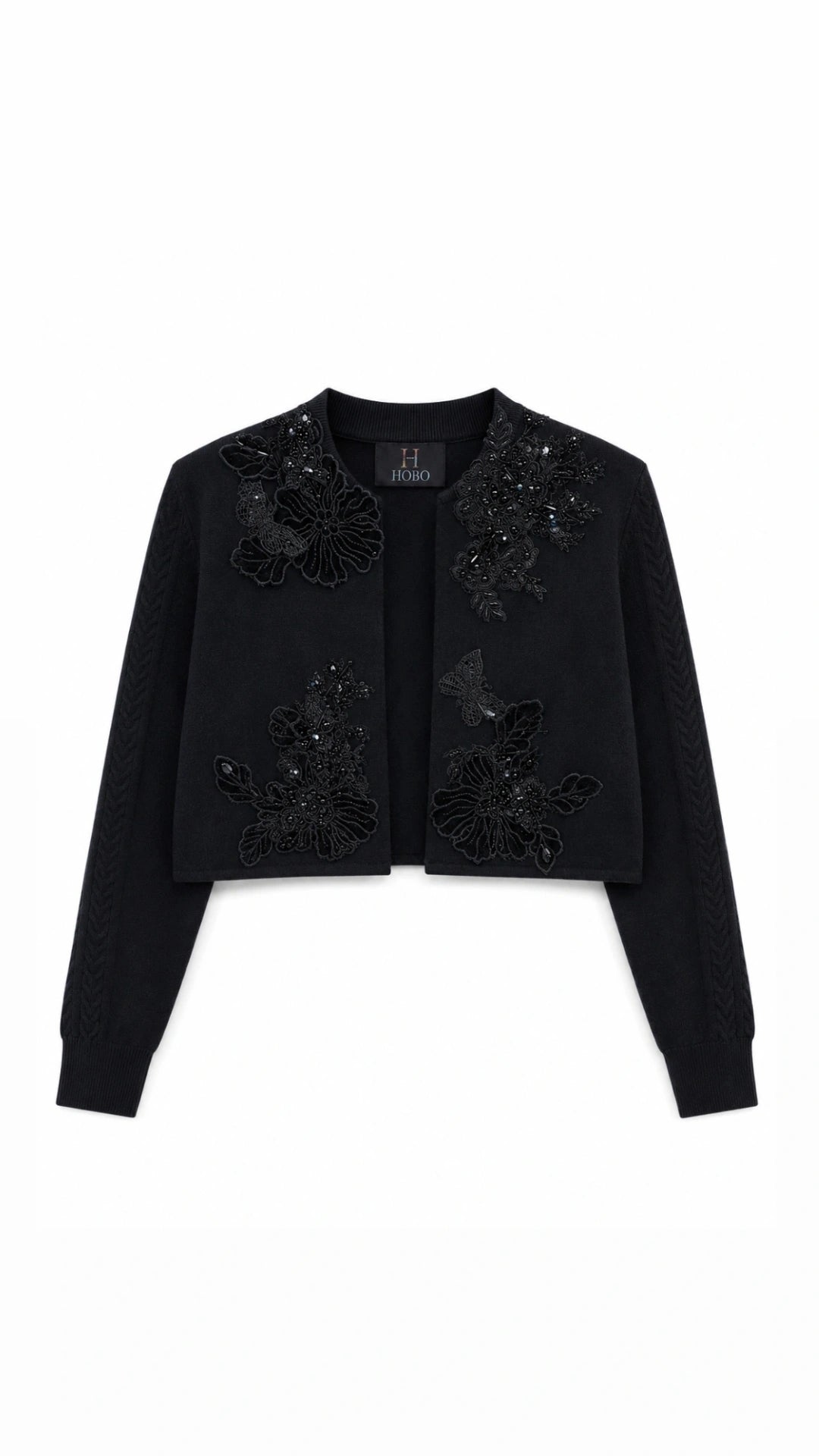 Chaqueta de Punto Bordada