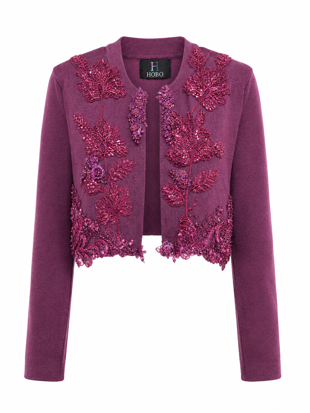 Chaqueta de Punto Bordada