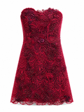 Vestido de tul bordado reborde
